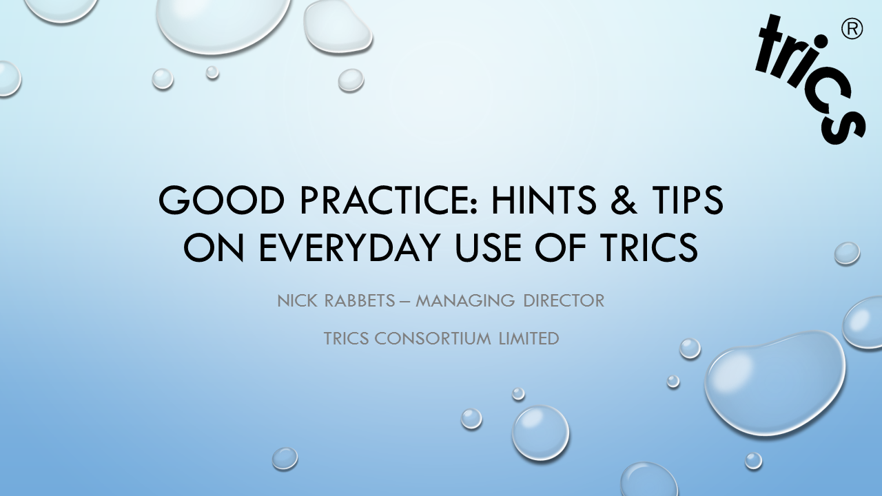 Good practice hints and tips